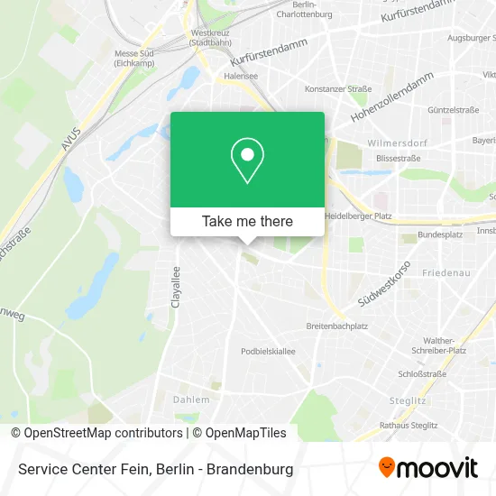 Service Center Fein map