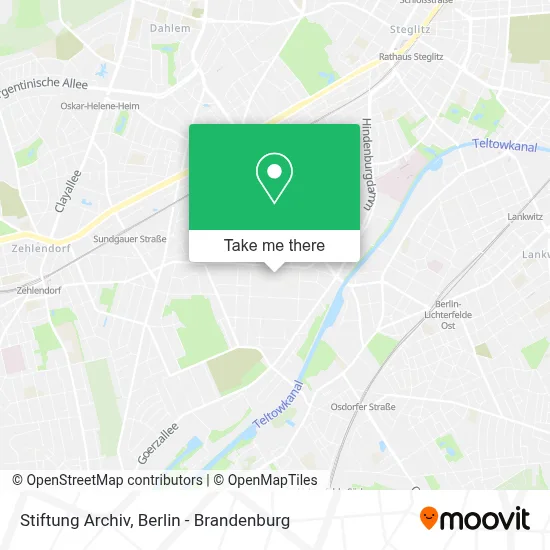 Stiftung Archiv map