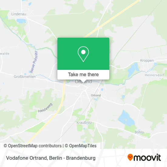 Vodafone Ortrand map
