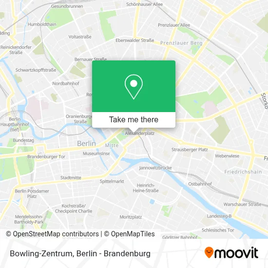 Bowling-Zentrum map