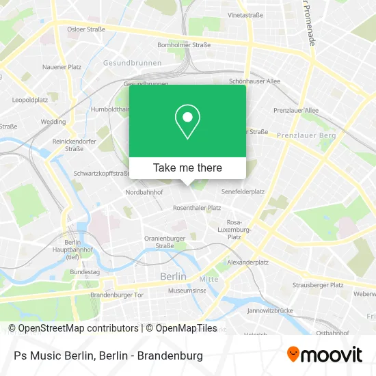 Ps Music Berlin map