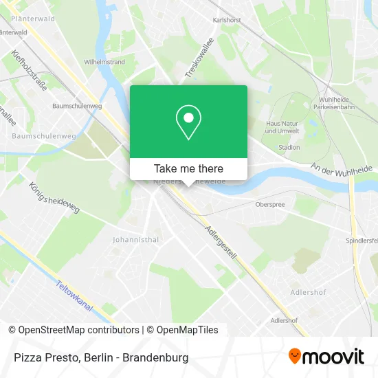 Pizza Presto map