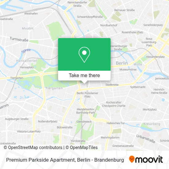 Premium Parkside Apartment map