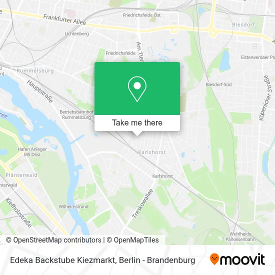 Edeka Backstube Kiezmarkt map