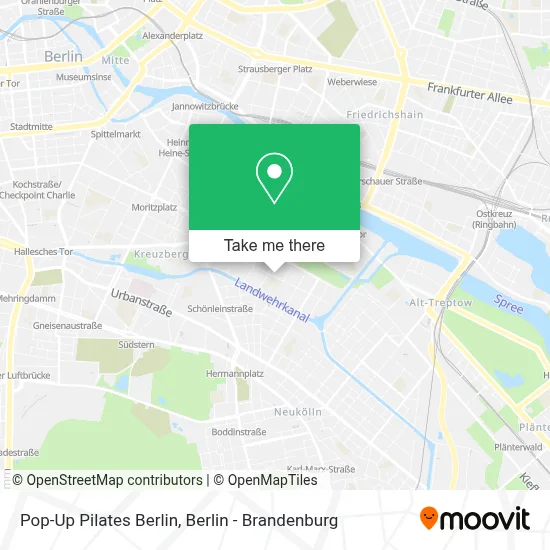Pop-Up Pilates Berlin map