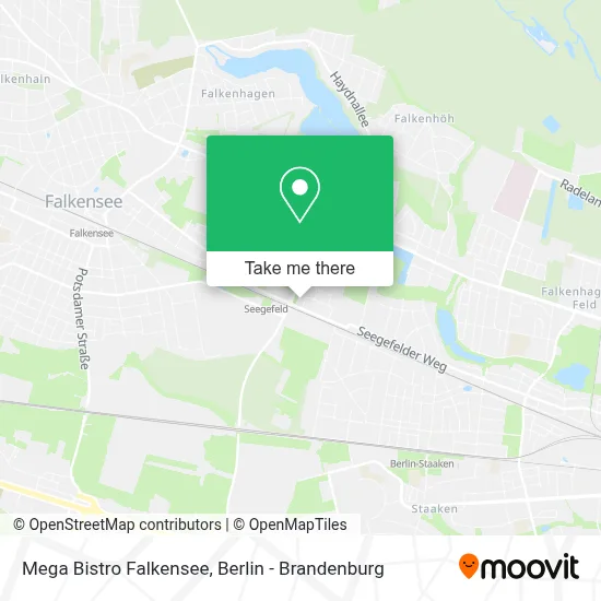 Mega Bistro Falkensee map