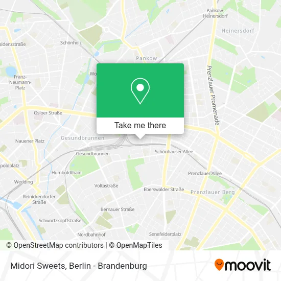 Midori Sweets map