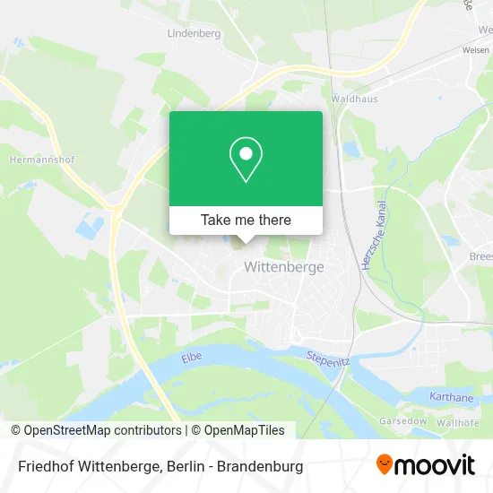 Friedhof Wittenberge map