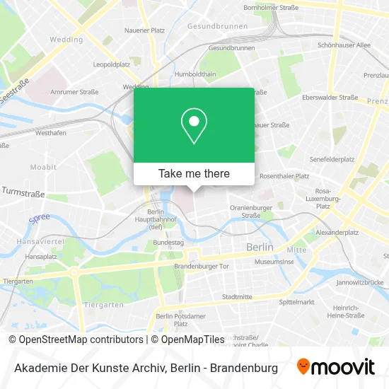 Akademie Der Kunste Archiv map