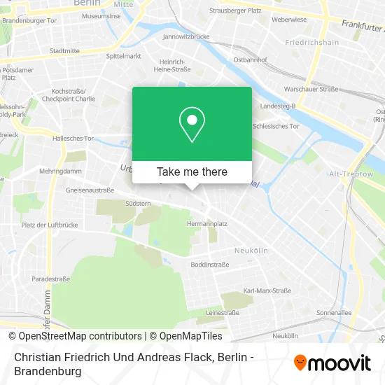 Christian Friedrich Und Andreas Flack map