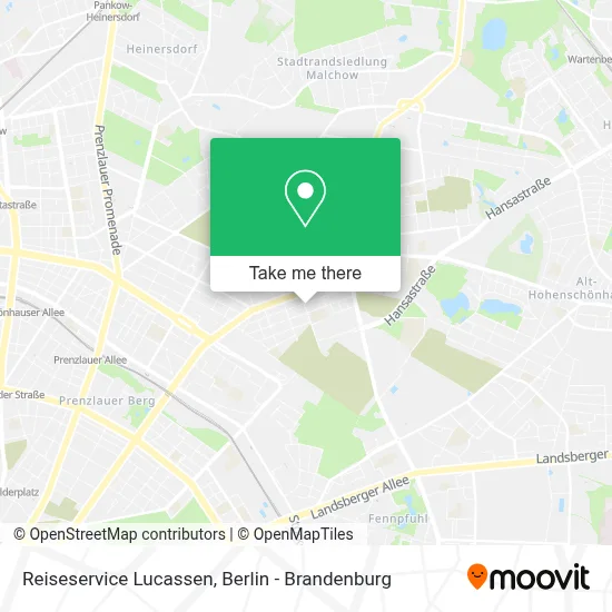 Reiseservice Lucassen map