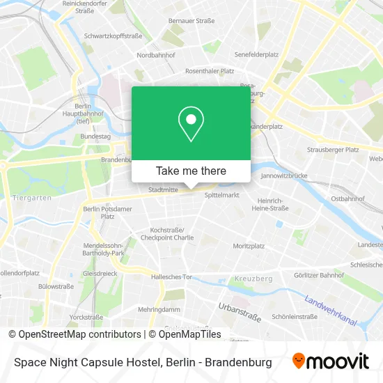 Space Night Capsule Hostel map