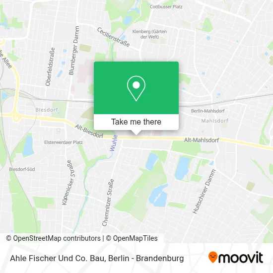 Ahle Fischer Und Co. Bau map