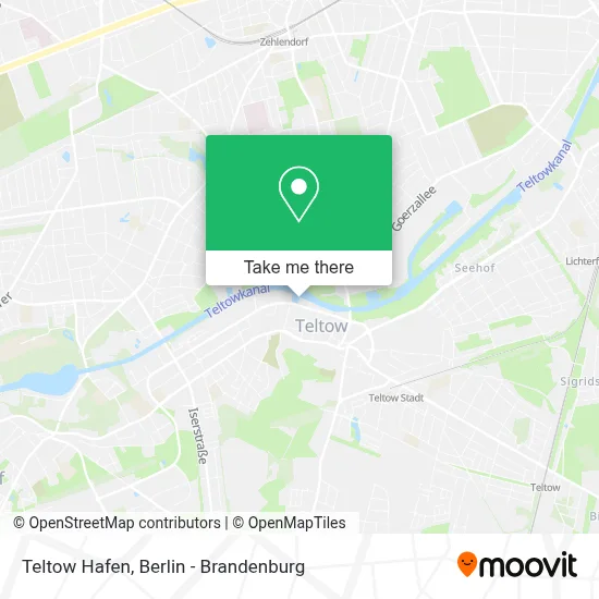 Teltow Hafen map