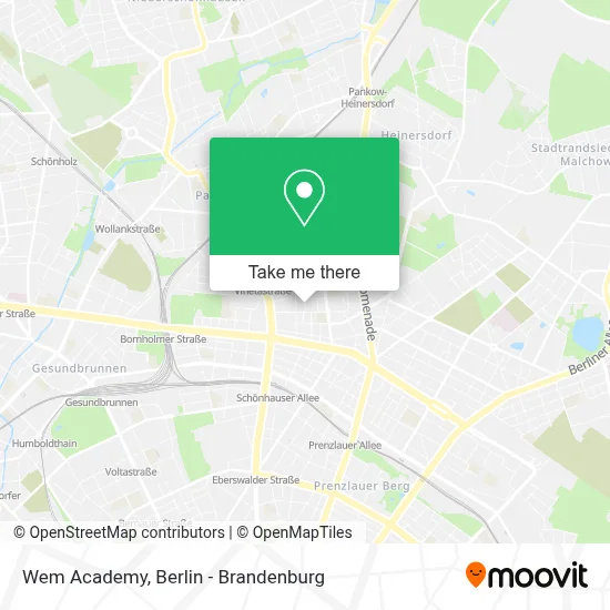 Wem Academy map