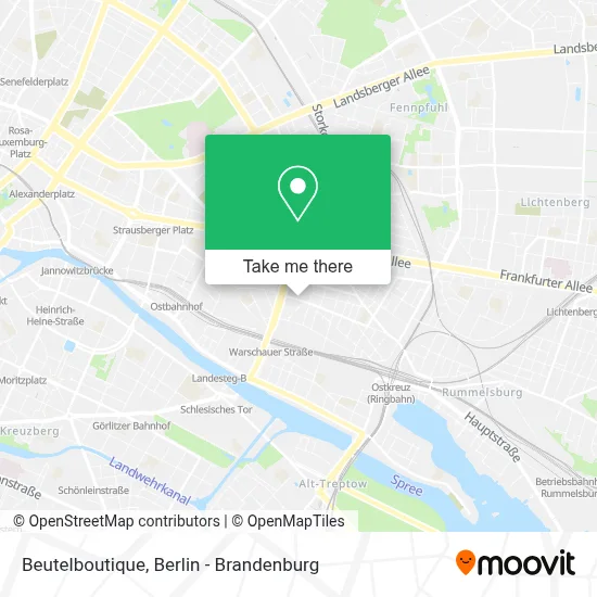 Beutelboutique map