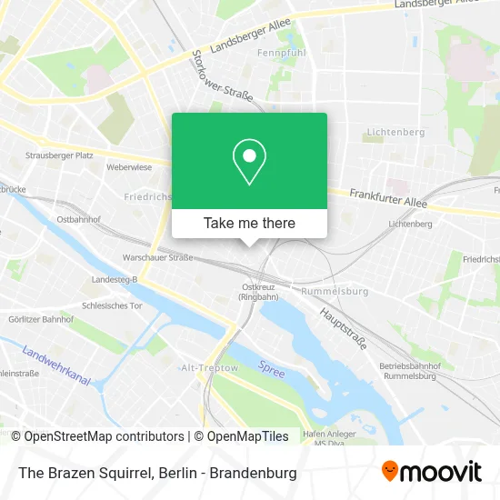 The Brazen Squirrel map