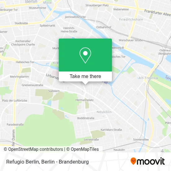 Refugio Berlin map