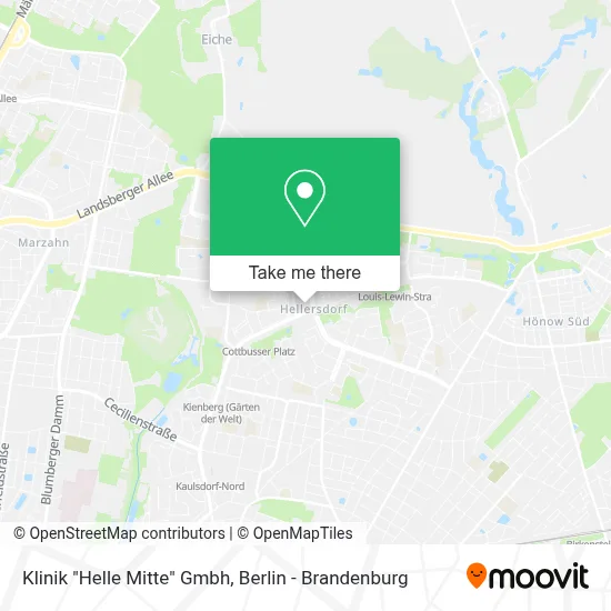 Klinik "Helle Mitte" Gmbh map