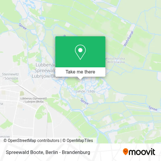 Spreewald Boote map