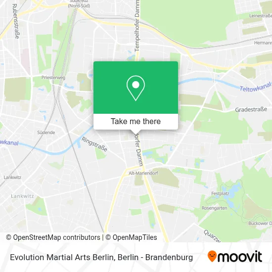 Evolution Martial Arts Berlin map
