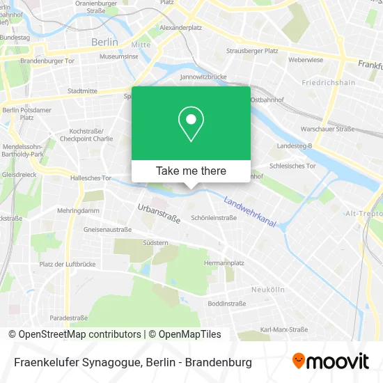 Fraenkelufer Synagogue map