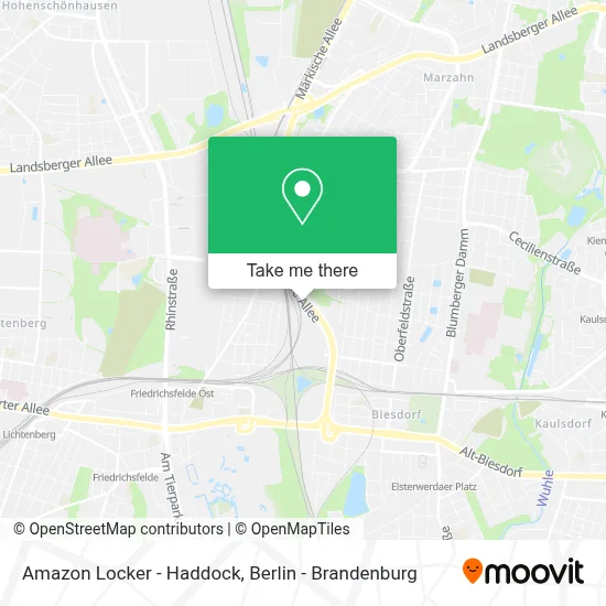 Amazon Locker - Haddock map