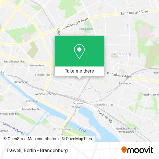 Trawell map