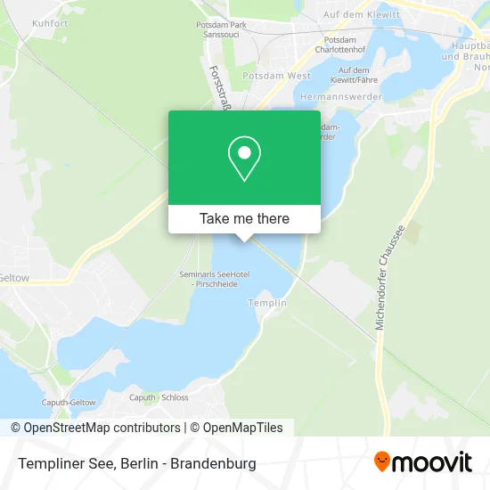 Templiner See map
