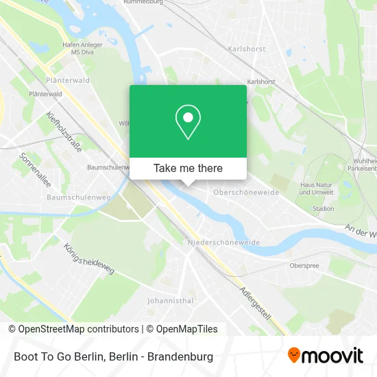 Boot To Go Berlin map