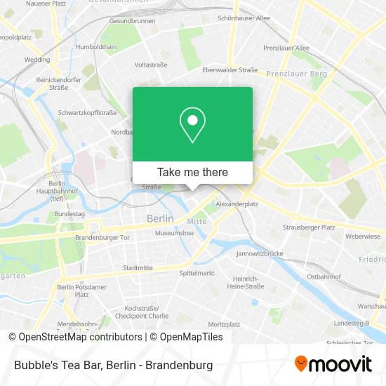 Bubble's Tea Bar map