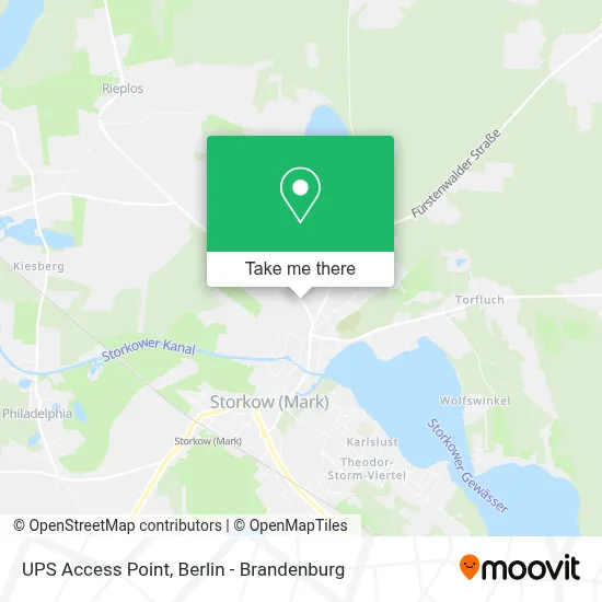 Ups Access Point map