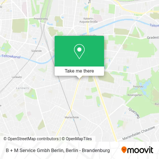 B + M Service Gmbh Berlin map