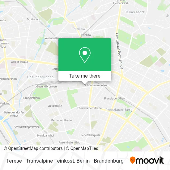 Terese - Transalpine Feinkost map