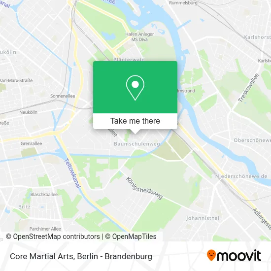 Core Martial Arts map