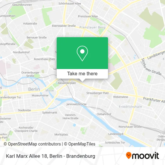 Karl Marx Allee 18 map