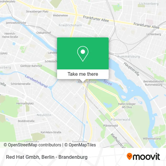 Red Hat Gmbh map