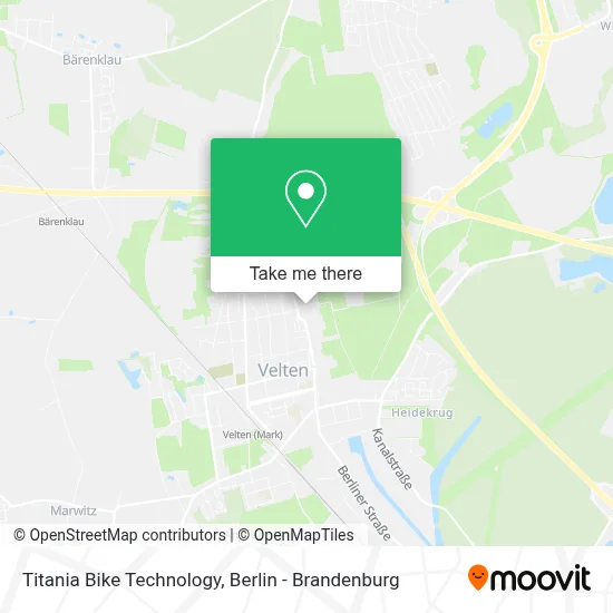 Titania Bike Technology map