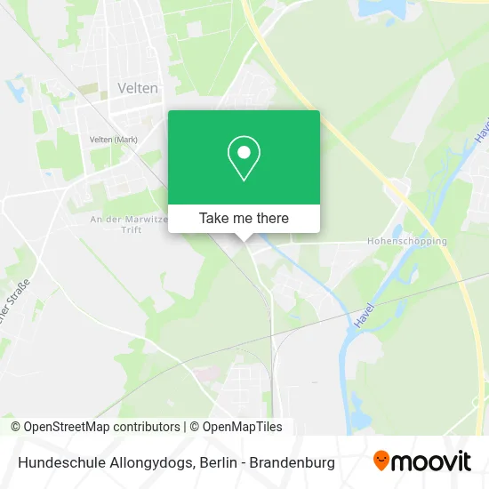 Hundeschule Allongydogs map