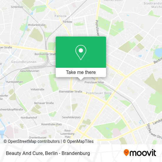 Beauty And Cure map