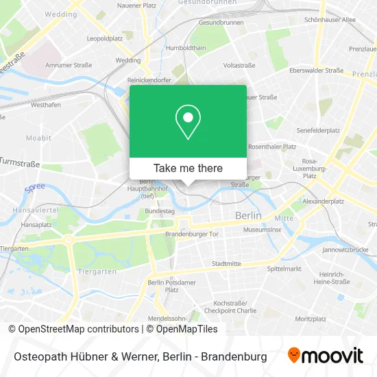 Osteopath Hübner & Werner map