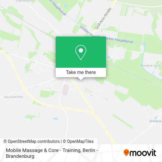 Mobile Massage & Core - Training map