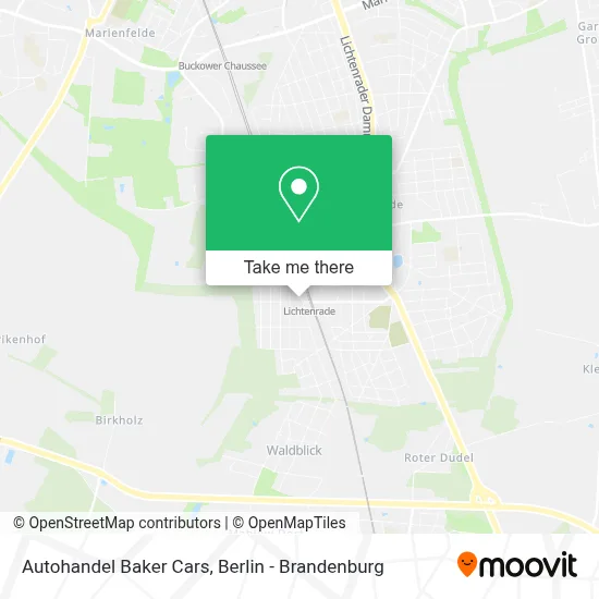 Autohandel Baker Cars map