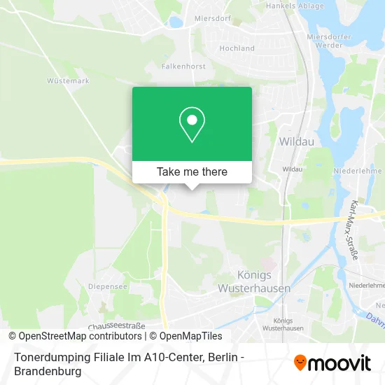 Tonerdumping Filiale Im A10-Center map