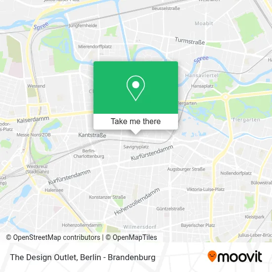 The Design Outlet map