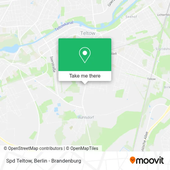 Spd Teltow map