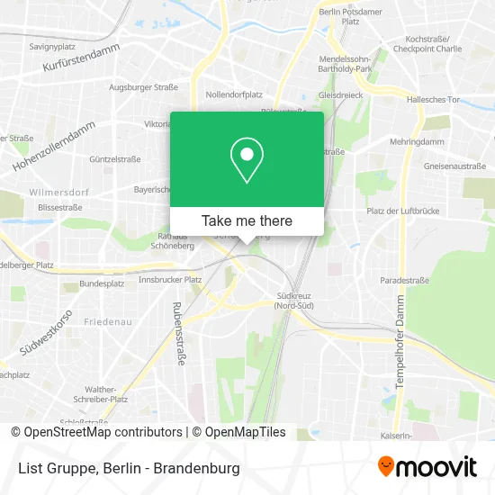 List Gruppe map
