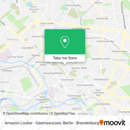 Amazon Locker - Gaemswurzen map