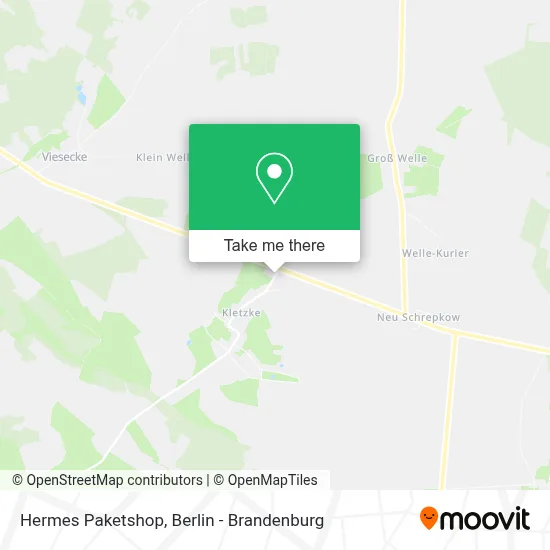 Hermes Paketshop map
