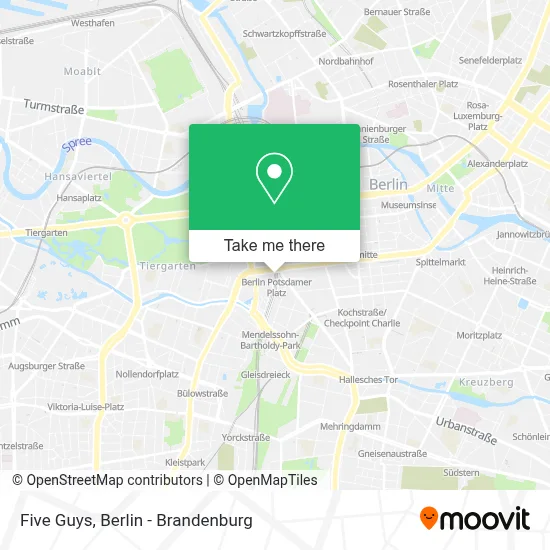 Five Guys map